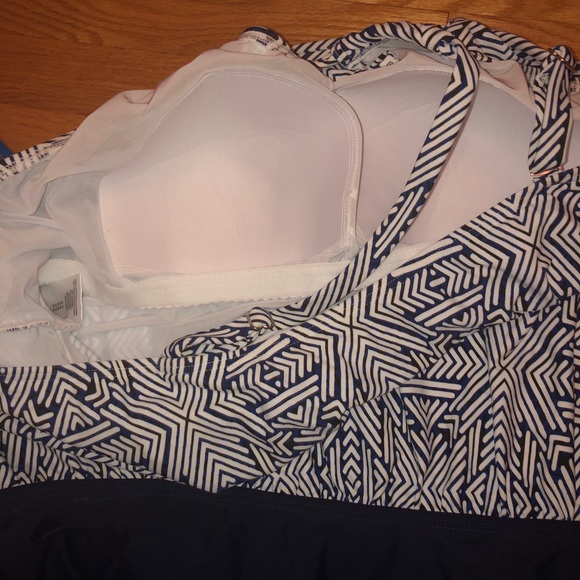 Navy Blue One Piece Swimsuit - Picture 5 of 6